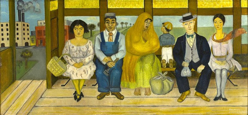 Frida Kahlo, The Bus, 1929, olio su tela, collezione Museo Dolores Olmedo, Xochimilco, Messico.