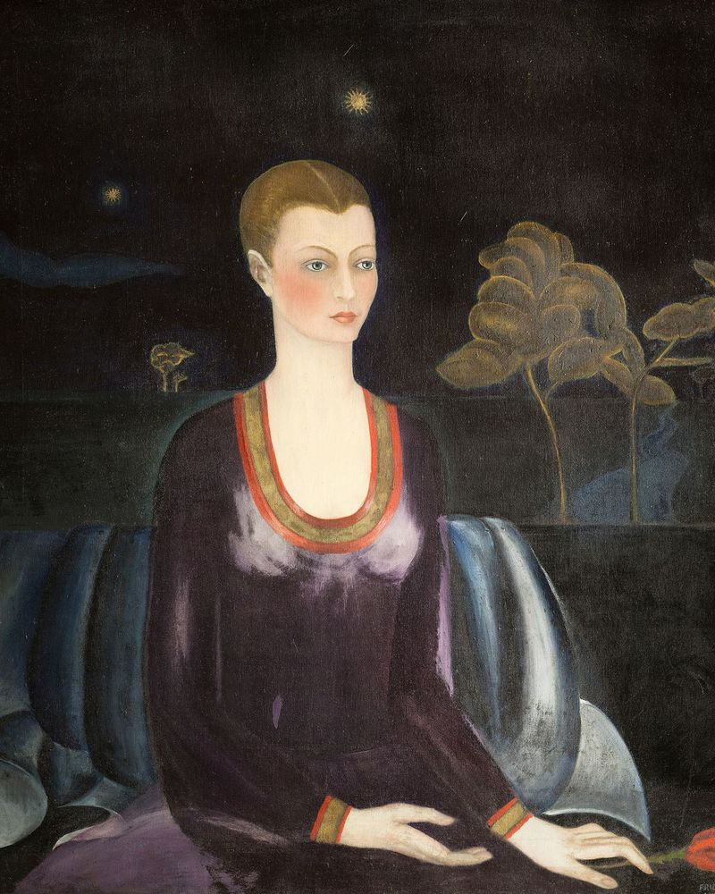 Frida Kahlo, Ritratto di Alicia Galant, 1927, olio su tela. Collezione Museo Dolores Olmedo, Xochimilco, Messico.