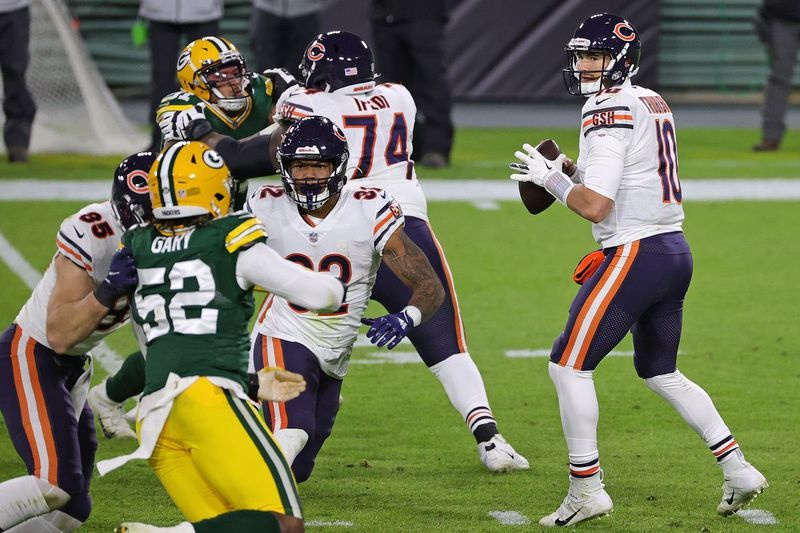 Mitch Trubisky viskas eelmisel kuul Packersi vastu.