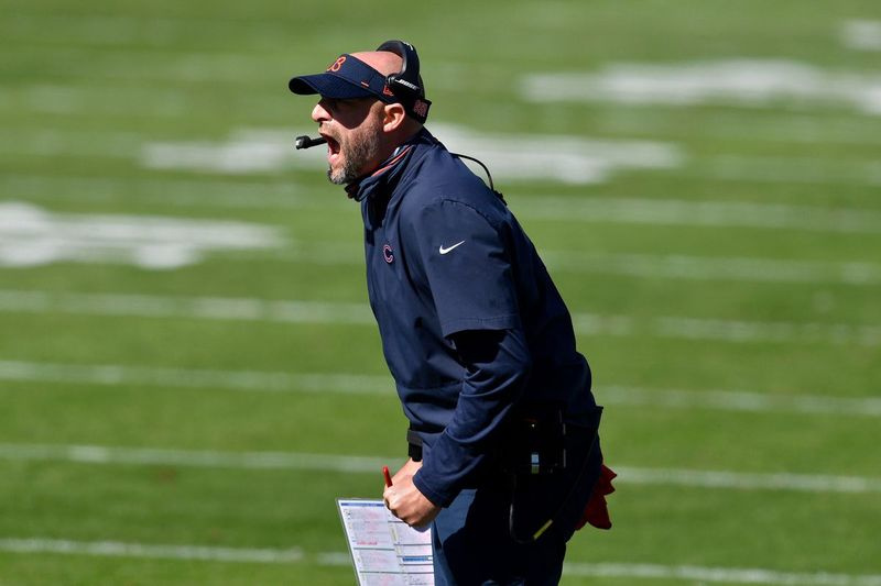 Karud on Matt Nagy kolme hooaja jooksul 25:18 (.581), kuid 13:14 alates 12:4 debüüdist 2018. aastal.