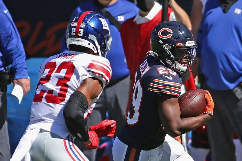 O running back do Bears, Tarik Cohen, rasgou seu ACL no ano passado.