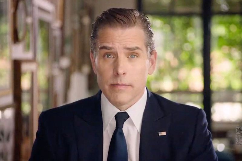 In diesem Datei-Screenshot vom 20. August 2020 aus der Online-Übertragung des Democratic National Convention spricht Hunter Biden am letzten Tag des Kongresses.