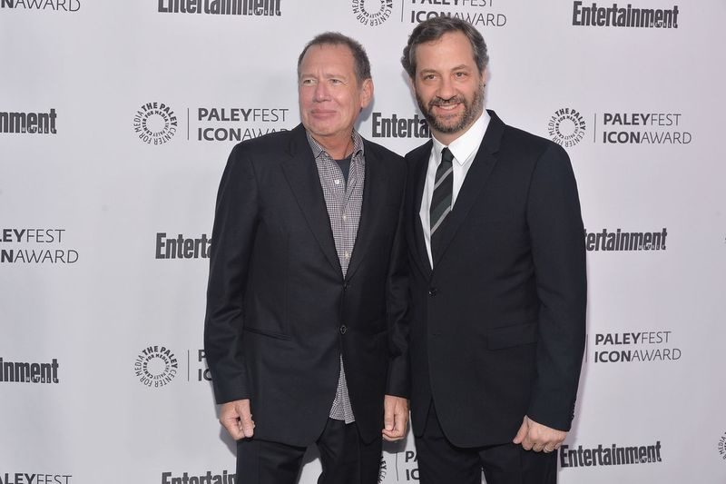 Gary Shandling und Judd Apatow im März 2014.