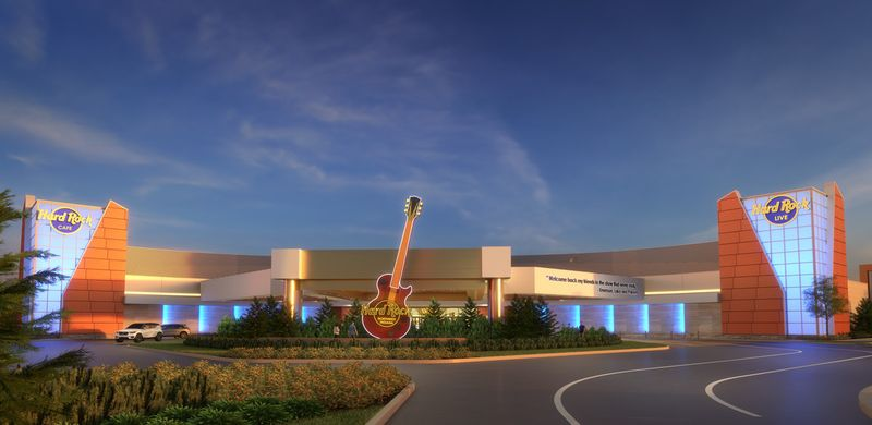 Ein Rendering des für Gary, Indiana geplanten Hard Rock Casinos.