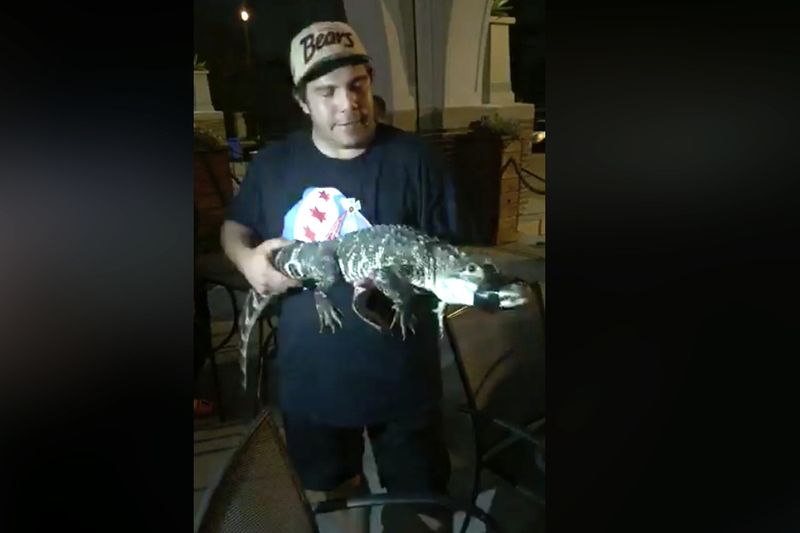Homem diz que pegou crocodilo no Parque Humboldt