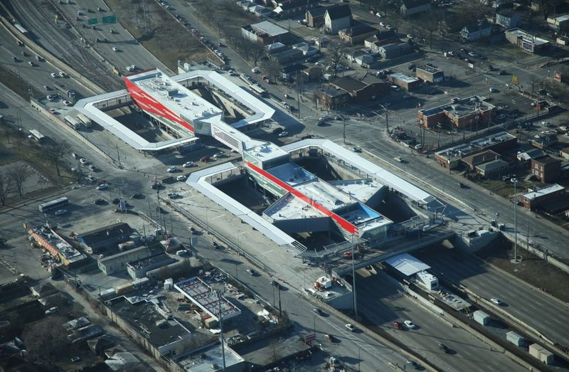 Das Nordterminal der neuen CTA-Station 95th/Dan Ryan wurde am 4. Januar für Kunden eröffnet. | Mit freundlicher Genehmigung von Brian Fritz Photography