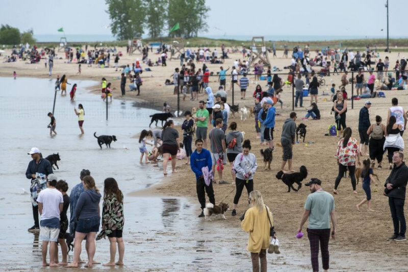   Park dla psów Montrose Beach, poniedziałek 31 maja 2021 r.