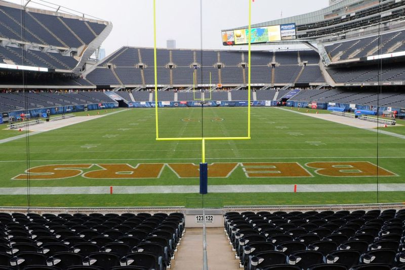 Soldier Field före starten av Chicago Football Classic på Soldier Field lördagen den 3 september 2011.