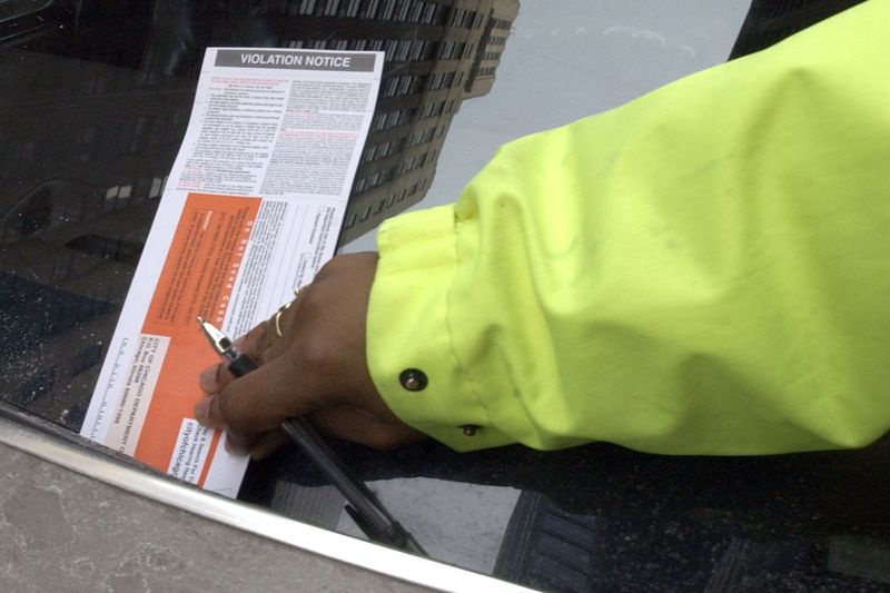 Una multa de estacionamiento de la ciudad de Chicago