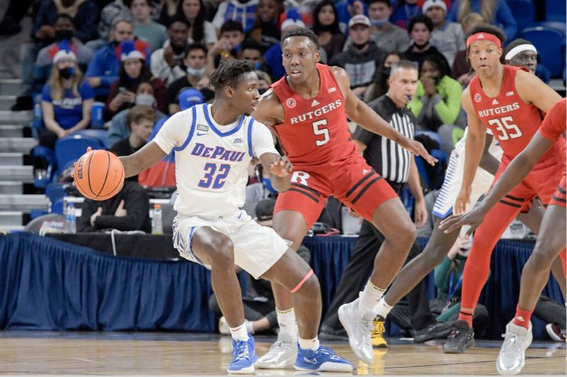 David Jones z DePaul zdobył 22 punkty przeciwko Rutgers w czwartek wieczorem na Wintrust Arena.