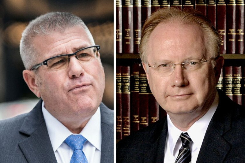   Den republikanske guvernørens nominerte Darren Bailey (til venstre); Tidligere høyesterettsdommer Thomas Kilbride (til høyre).