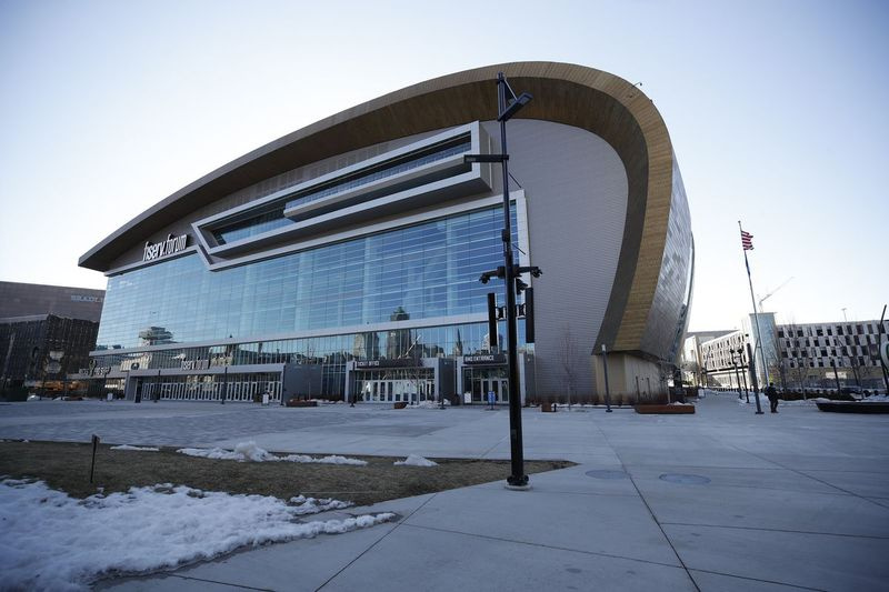 Das Fiserv Forum, Ort der Democratic National Convention 2020 in Milwaukee.