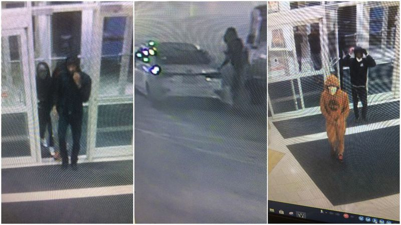 Politiet leter etter en gruppe tenåringer som stjal varer 6. januar 2020 fra en Louis Vuitton i Northbook Court.