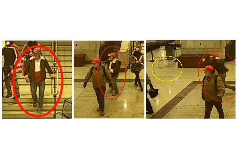 Les procureurs fédéraux disent que ces images montrent Bradley Rukstales d