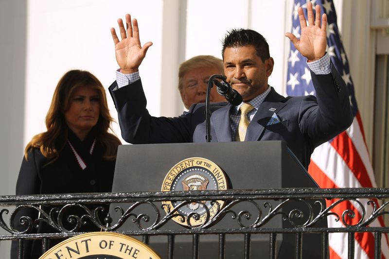 Präsident Trump empfängt die Champions der World Series, die Washington Nationals