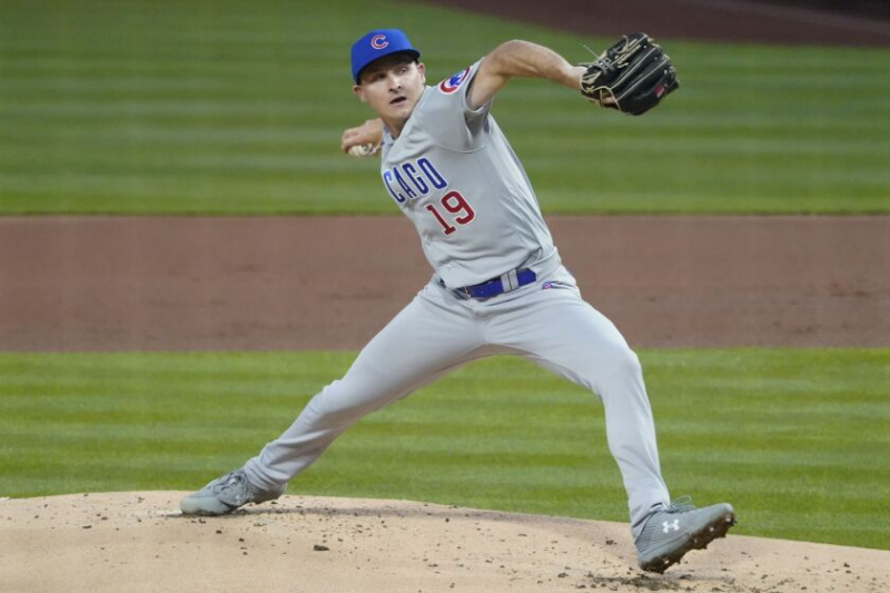   Chicago Cubs startande pitcher Hayden Wesneski kastade en obefläckad inning mot Pirates i sin andra MLB-start.
