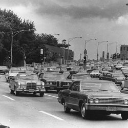 Lake Shore Drive ruožas netoli Ohajo gatvės buvo liūdnai pagarsėjęs 1970 m.