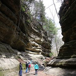 Canyon français au parc d