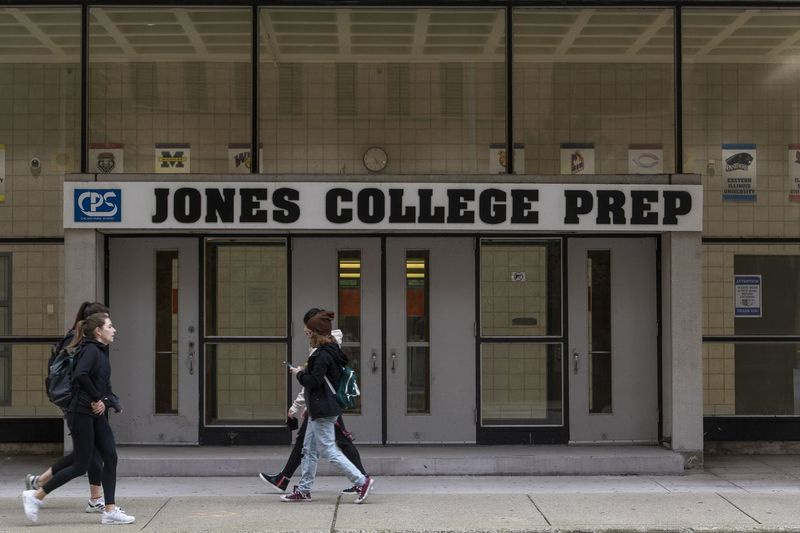 Jones College Prep που βρίσκεται στο 700 South State Street, στη γειτονιά The Loop, Πέμπτη, 21 Οκτωβρίου 2021.
