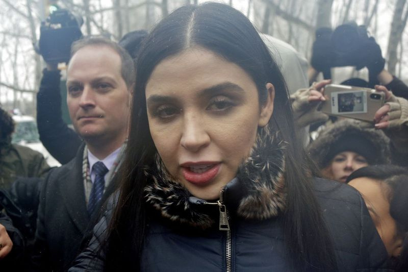 Sellel 12. veebruaril 2019 tehtud fotol lahkub New Yorgi föderaalkohtust Emma Coronel Aispuro, kes on Joaquin El Chapo Guzmani naine.