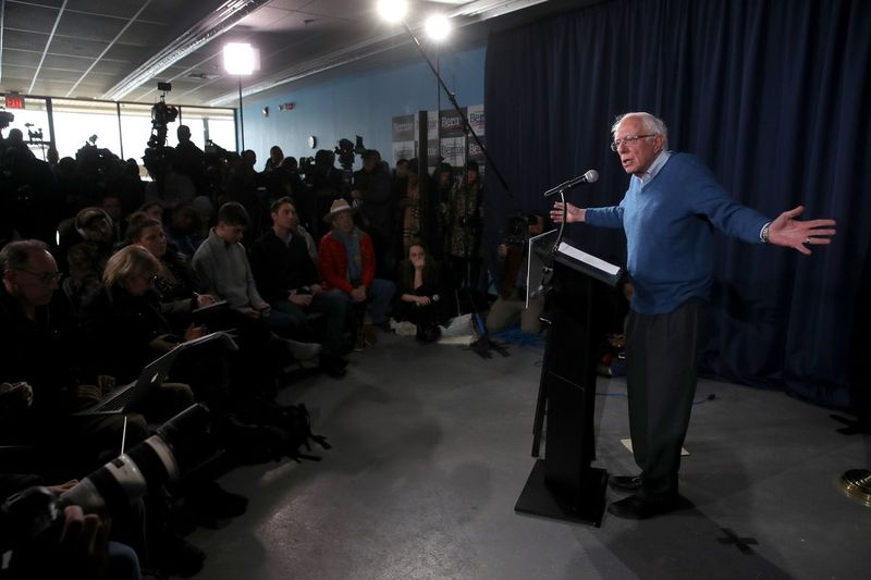 Il candidato presidenziale democratico Sen. Bernie Sanders.