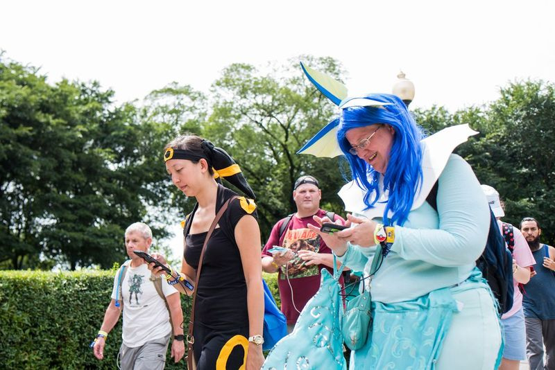 „Pokémon Go“ žaidėjai Granto parke 2017 m. vasarą. | Maksas Hermanas / Už saulės laikus