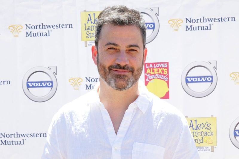 TV-presentator Jimmy Kimmel woont een evenement bij in Los Angeles in 2018.