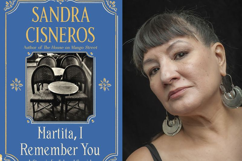 Diese Kombination von Bildern, die von Vintage Books veröffentlicht wurden, zeigt Cover-Artworks für Martita, I Remember You und ein Porträt der Autorin Sandra Cisneros.