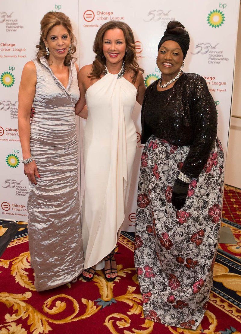 Andreei Zopp (pe atunci președinte al Ligii Urbane din Chicago) i se alătură Vanessa Williams și Jessye Norman la cea de-a 53-a cină anuală a Asociației de Aur din 2014, unde Norman a fost onorat.