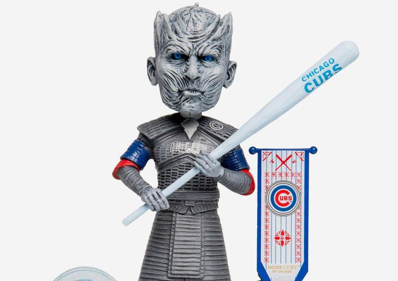 Nattspel möter riddarspel: Cubs/Game of Thrones Night King bobblehead, en del av en ny serie bobbleheads som kombinerar MLB-lag och karaktärer från HBO-serien. | Copyright HBO