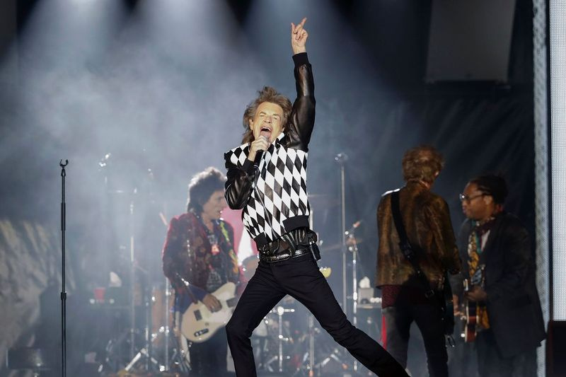 Mick Jagger, Charlie Watts ja Keith Richards Rolling Stonesist esinevad, kui nad jätkavad oma No Filter Tour Põhja-Ameerika turneed Soldier Fieldis 21. juunil 2019 Chicagos.