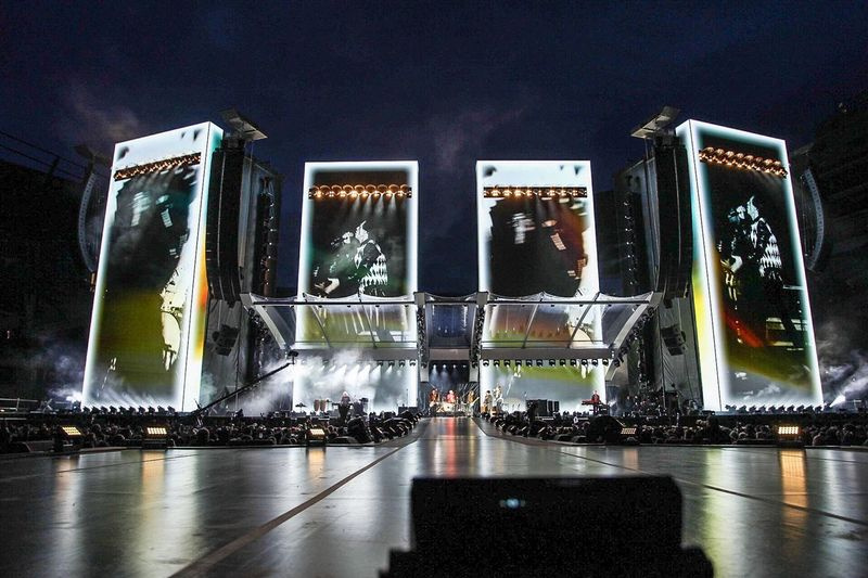 Vaade Soldier Fieldi abilavalt, kui Rolling Stones alustab 21. juunil 2019 Chicagos Soldier Fieldis toimuvat No Filter
