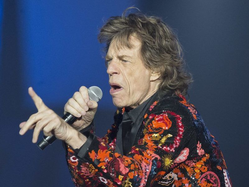 Mick Jagger se apresenta com os Rolling Stones na França em 2017. | Michel Euler / AP