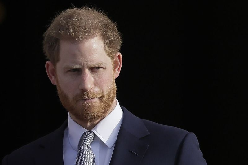 Storbritanniens prins Harry ankommer til haven ved Buckingham Palace i London i 2020.