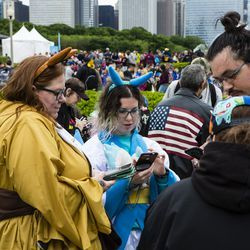 2019 Pokémon Go Fest starter i Grant Park, torsdag 13. juni 2019.