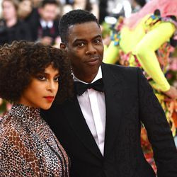 Megalyn Echikunwoke, à esquerda, e Chris Rock | Foto de Charles Sykes / Invision / AP