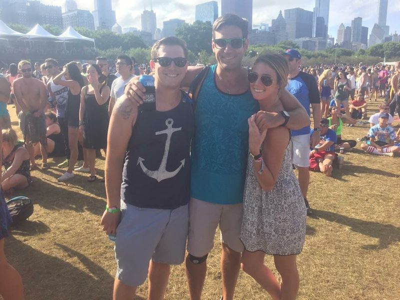Danny Burke w jednym z 10 Lollapaloozas, w których uczestniczył.