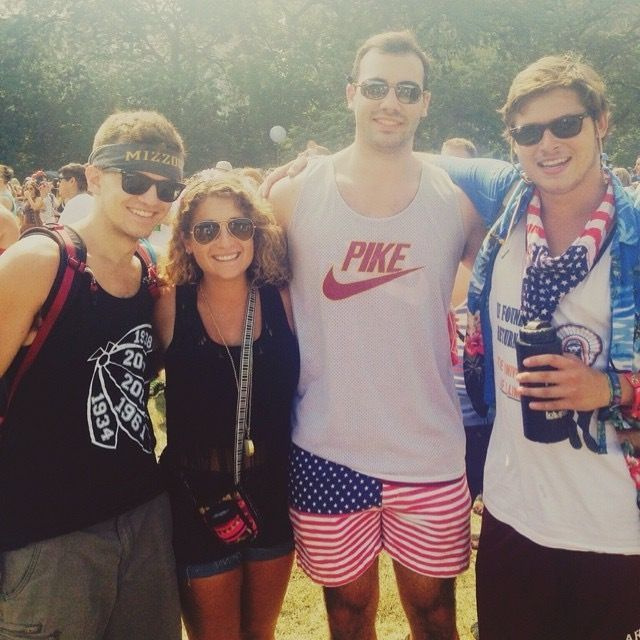 Blake Landa (z prawej) na Lollapalooza 2014. | Dostarczone zdjęcie