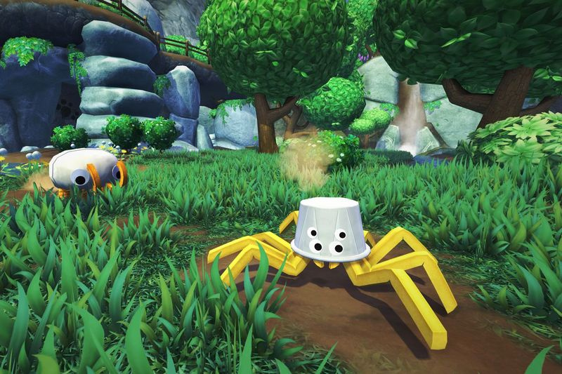 Bugsnax, el nuevo juego del estudio Young Horses de Chicago, presenta una variedad de criaturas que son en parte insectos y en parte bocadillos.