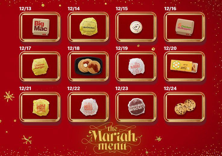 El menú Mariah de McDonald
