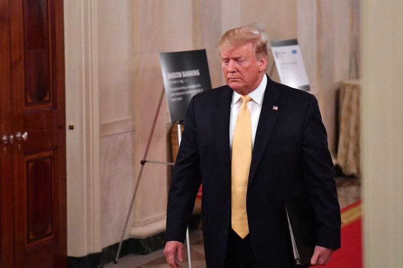 7月11日木曜日のホワイトハウスでのドナルド・トランプ大統領。