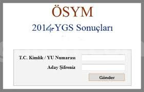 2014 YGS Sonuçları açıklandı