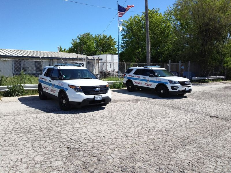 Die K-9-Trainingseinrichtung des Chicago Police Department befindet sich an der Fassade der Touhy Avenue, die zur Absturzstelle von American Airlines Flug 191 führt.