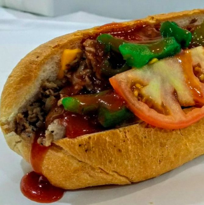Een steak hoagy, een van de meest populaire aanbiedingen bij Avalon Park, Taurus Flavours.