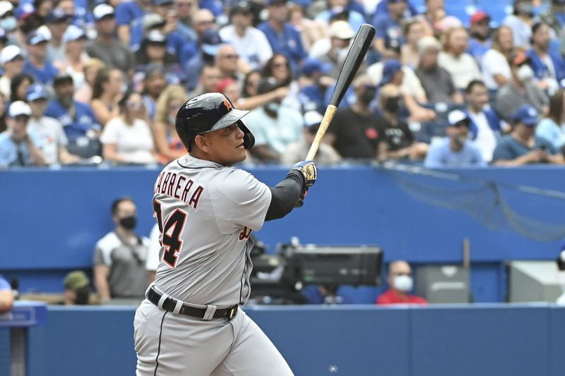 Detroit Tigersi mängija Miguel Cabrera jälgib pühapäeval oma karjääri 500. kodujooksu Torontos Blue Jaysi vastu.