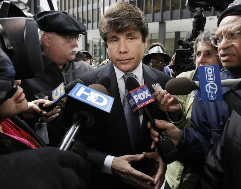 Rod Blagojevich nel 2009, arrivando per la sua accusa per racket federale e accuse di frode a Chicago.