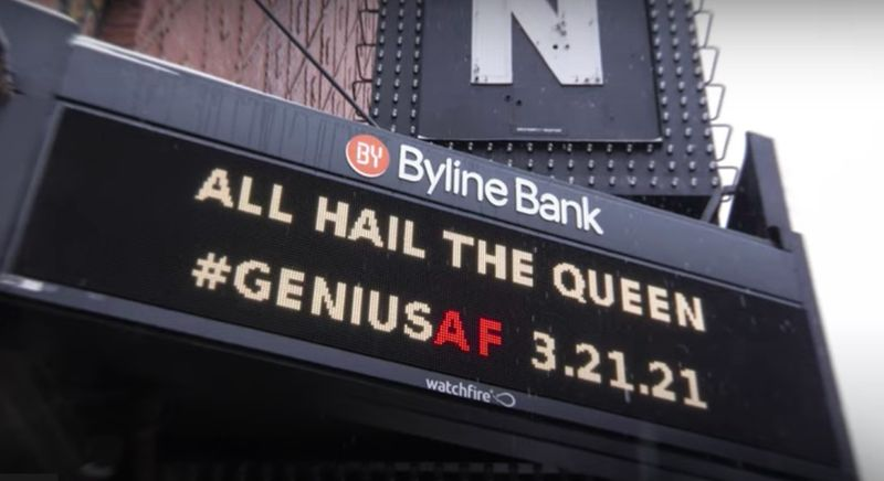 La carpa del Aragon Ballroom en Chicago.