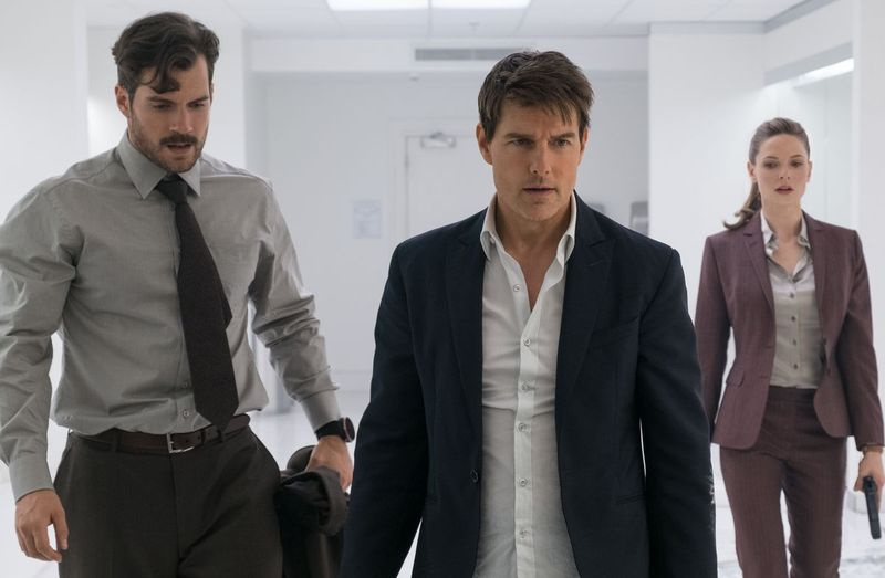 Henry Cavill (desde la izquierda), Tom Cruise y Rebecca Ferguson en Misión: Imposible - Fallout. | IMÁGENES DE PARAMOUNT