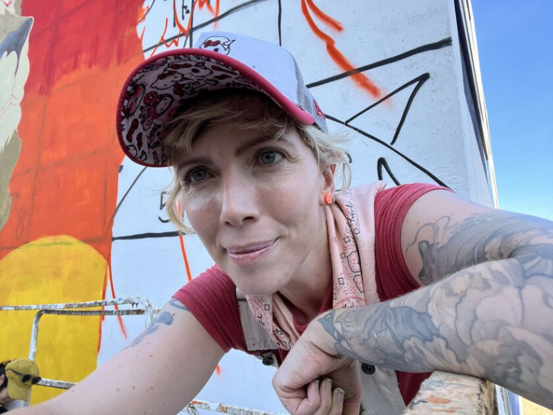  Muralist Cheri Lee Charlton.