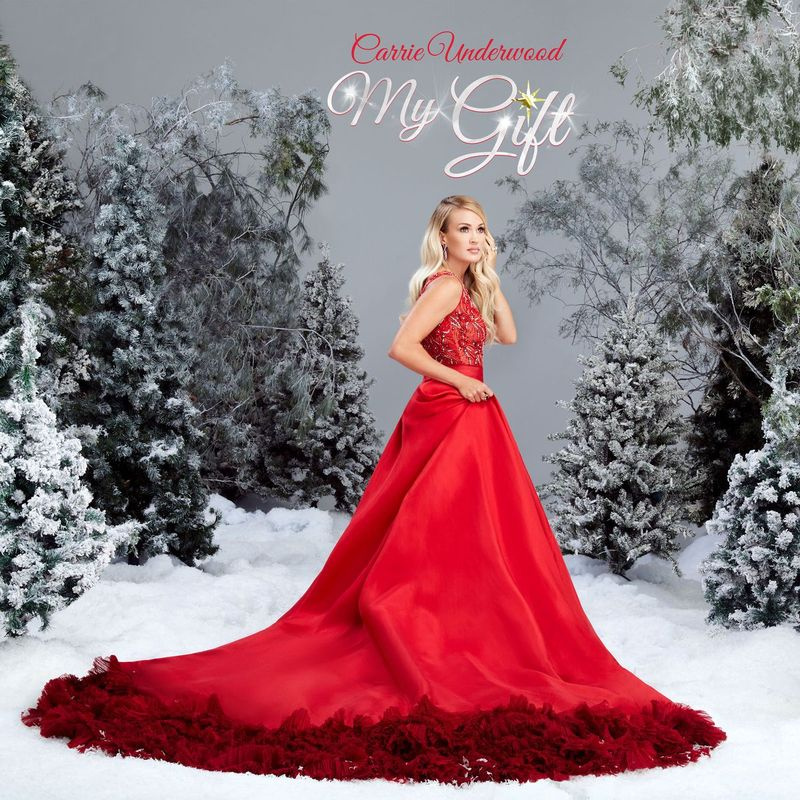 Ta naslovna slika, ki jo je izdala založba Capitol Records Nashville, prikazuje My Gift, praznični album Carrie Underwood.